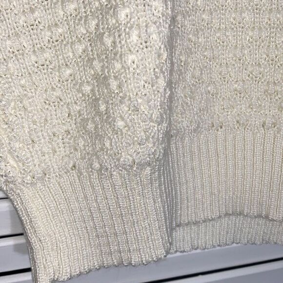 Vintage Cream Sleeveless Sweater Women’s Size Medium - Picture 5 of 16